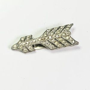 Vintage Art Deco Rhinestone Dress Clip